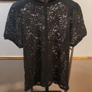 See thru lace torrid top